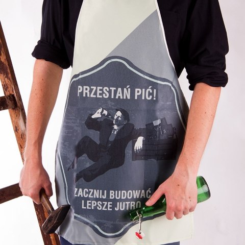 Fartuszek Retro - Przestań pić Fartuszek Retro - Przestań pić