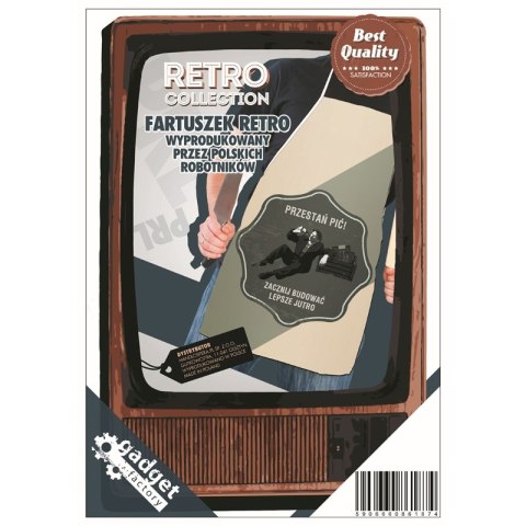 Fartuszek Retro - Przestań pić Fartuszek Retro - Przestań pić