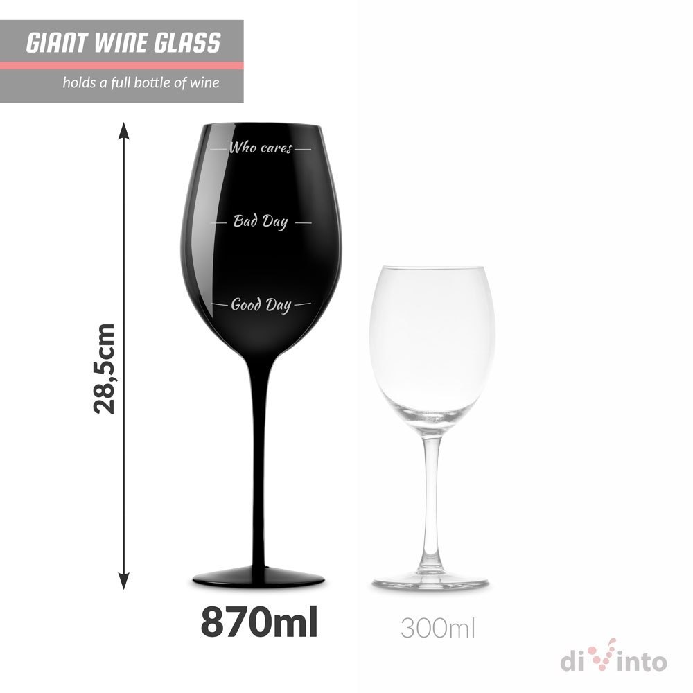 Gigantyczny Kieliszek diVinto - Who cares - Black Gigantyczny Kieliszek diVinto - Who cares - Black
