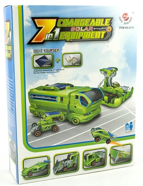Kreatywny zestaw SOLARNE POJAZDY 7w1 autka Kreatywny zestaw SOLARNE POJAZDY 7w1 autka