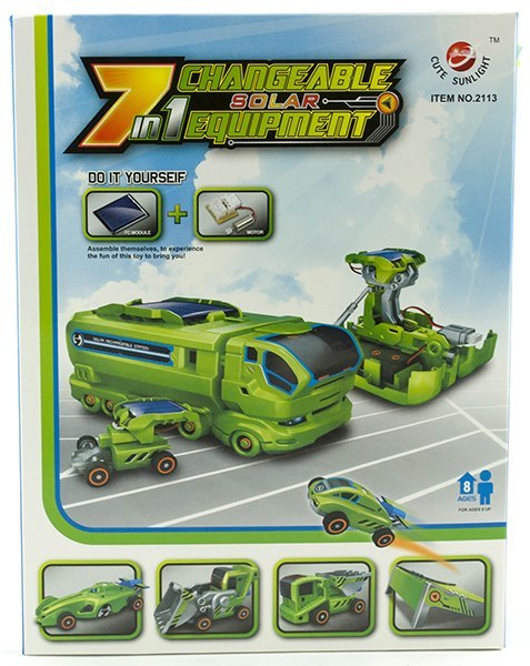 Kreatywny zestaw SOLARNE POJAZDY 7w1 autka Kreatywny zestaw SOLARNE POJAZDY 7w1 autka