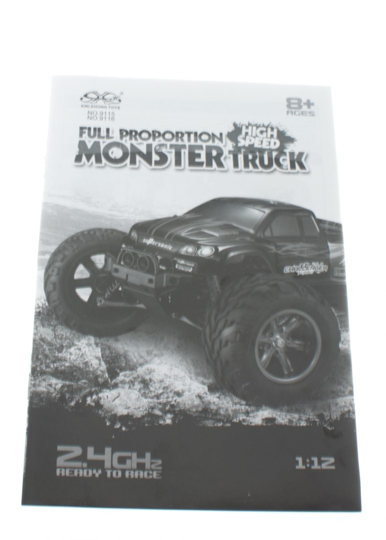 Samochód RC MONSTER TRUCK 1:12 2.4GHz 9116 CZERWON Samochód RC MONSTER TRUCK 1:12 2.4GHz 9116 CZERWON