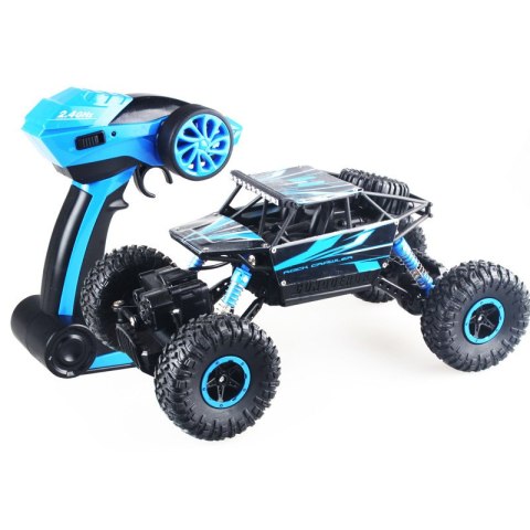 Samochód RC Rock Crawler 1:18 4WD 2,4GHz niebieski Samochód RC Rock Crawler 1:18 4WD 2,4GHz niebieski