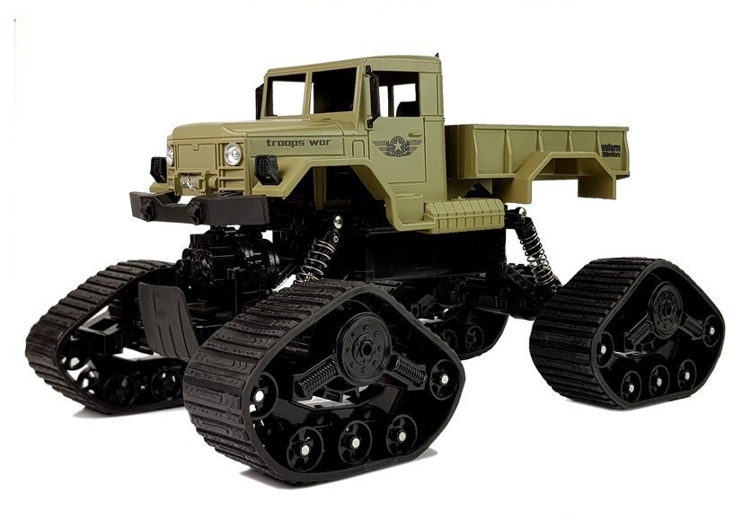 Auto Pickup Terenowe 1:12 Zdalnie Sterowany R/C Gąsienice Żółte Auto Pickup Terenowe 1:12 Zdalnie Sterowany R/C Gąsienice Żółte