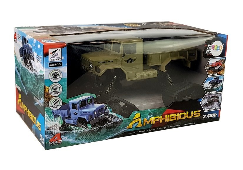 Auto Pickup Terenowe 1:12 Zdalnie Sterowany R/C Gąsienice Żółte Auto Pickup Terenowe 1:12 Zdalnie Sterowany R/C Gąsienice Żółte