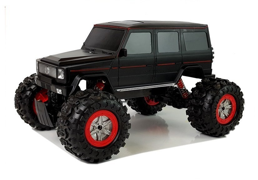 Auto Terenowe Ziemnowodne 4x4 Zdalnie Sterowane 1:12 R/C Czarne Auto Terenowe Ziemnowodne 4x4 Zdalnie Sterowane 1:12 R/C Czarne
