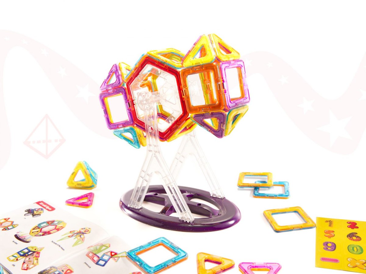 Kolorowe klocki magnetyczne MAGICAL MAGNET 52SZT Kolorowe klocki magnetyczne MAGICAL MAGNET 52SZT