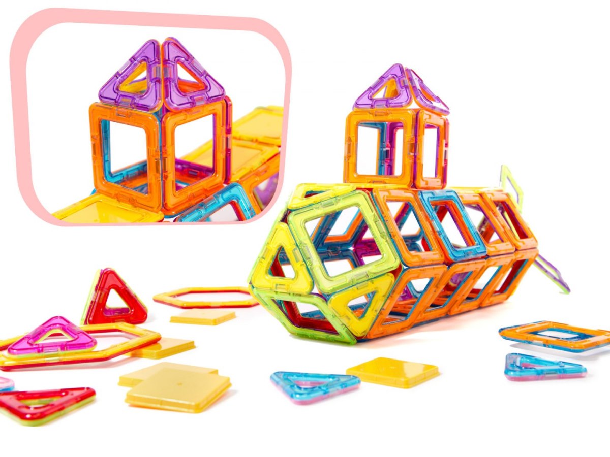 Kolorowe klocki magnetyczne MAGICAL MAGNET 52SZT Kolorowe klocki magnetyczne MAGICAL MAGNET 52SZT