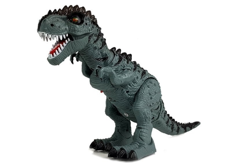 Dinozaur Zdalnie Sterowany R/C Szary z Dźwiękiem Znosi Jaja Projektor Dinozaur Zdalnie Sterowany R/C Szary z Dźwiękiem Znosi Jaja Projektor