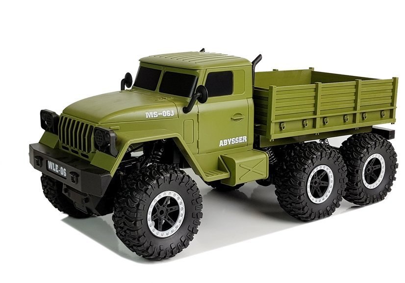 Auto Wojskowe Ciężarówka Wojskowa 6x6 Pilot R/C Zielona Auto Wojskowe Ciężarówka Wojskowa 6x6 Pilot R/C Zielona