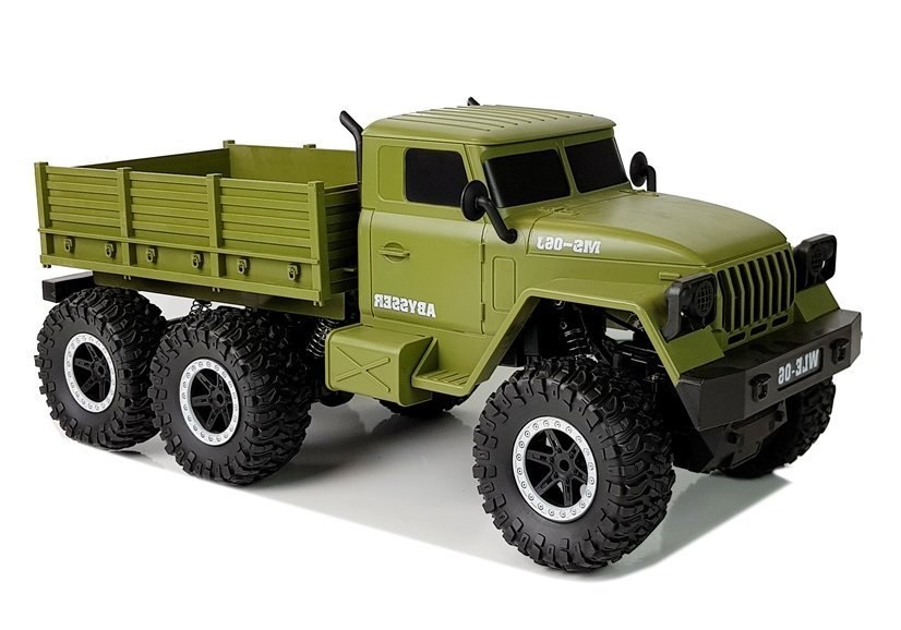 Auto Wojskowe Ciężarówka Wojskowa 6x6 Pilot R/C Zielona Auto Wojskowe Ciężarówka Wojskowa 6x6 Pilot R/C Zielona