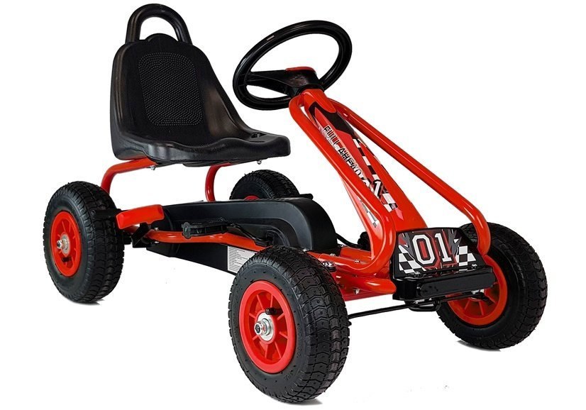 Gokart na Pedały G201 Czerwony Gokart na Pedały G201 Czerwony