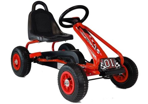 Gokart na Pedały G201 Czerwony Gokart na Pedały G201 Czerwony