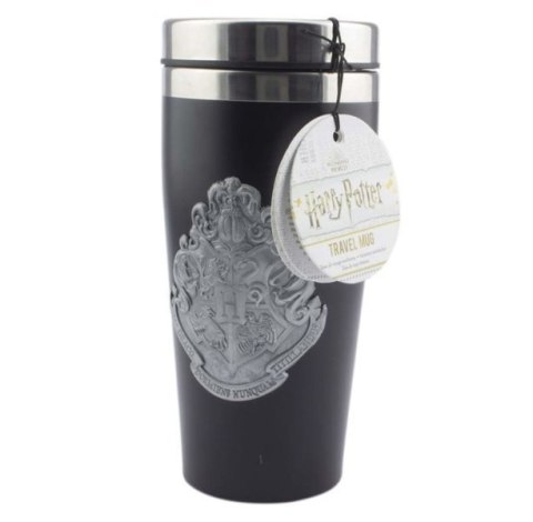 HARRY POTTER - kubek podróżny Hogwarts z metalową plakietką HARRY POTTER - kubek podróżny Hogwarts z metalową plakietką