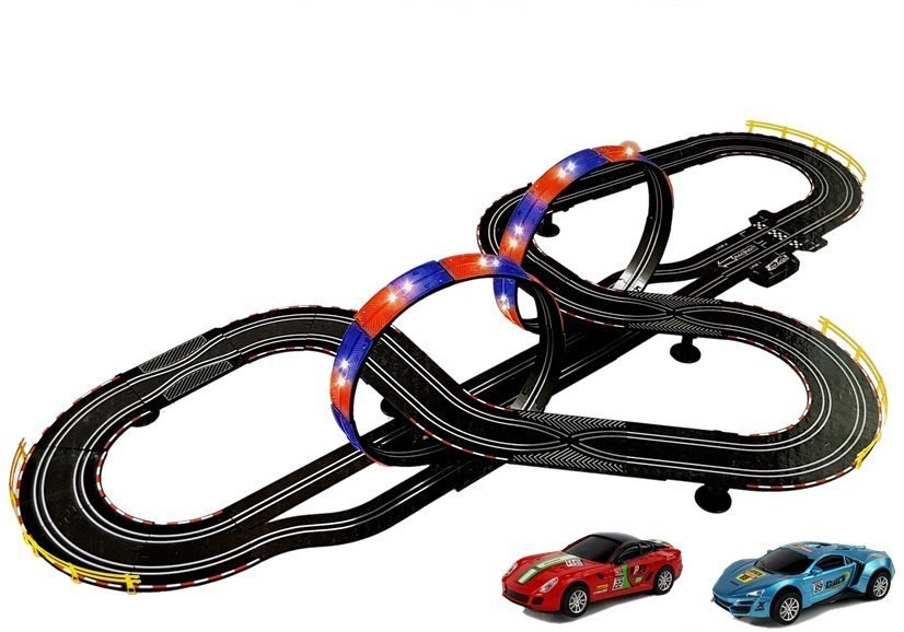 Tor Wyścigowy 1:43 2 Autka Top Turbo Światła 7,6 m długości Tor Wyścigowy 1:43 2 Autka Top Turbo Światła 7,6 m długości