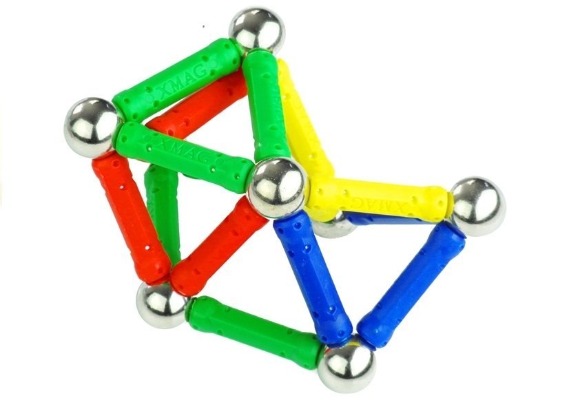 Zestaw Klocków Magnetycznych 136 Element Magnastix Zestaw Klocków Magnetycznych 136 Element Magnastix