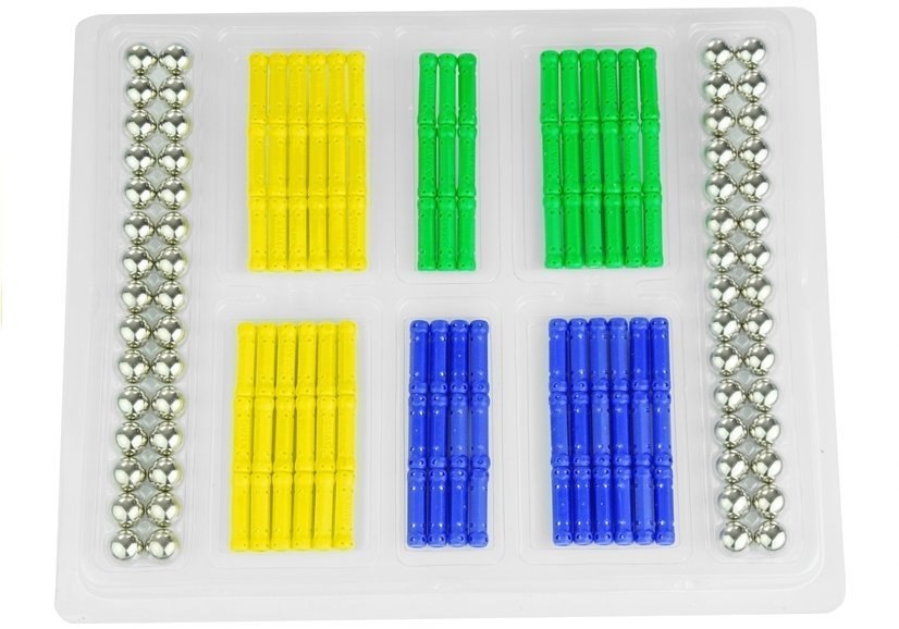 Zestaw Klocków Magnetycznych 136 Element Magnastix Zestaw Klocków Magnetycznych 136 Element Magnastix