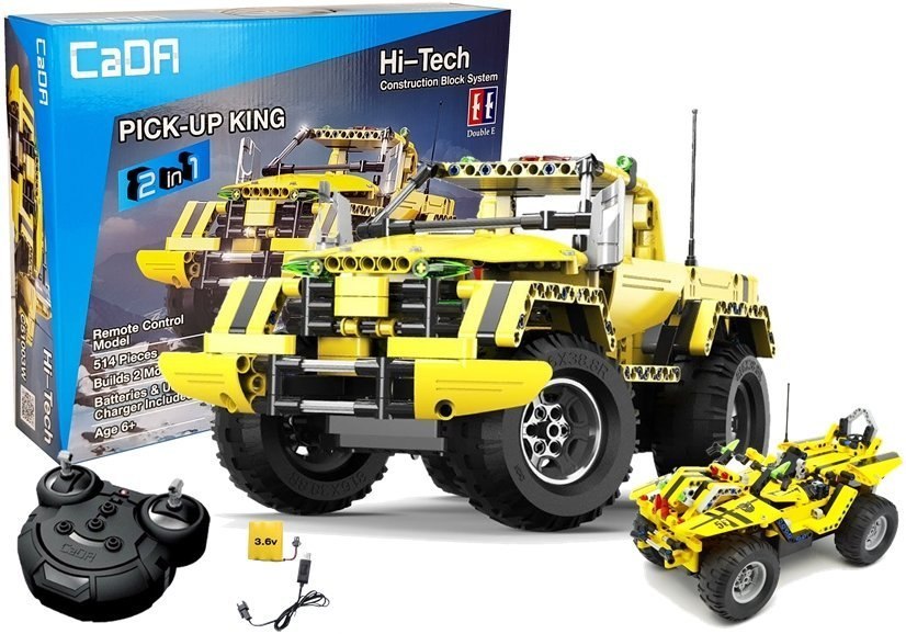 Auto Terenowe Pick-Up 2w1 Zdalnie Sterowany z klocków 2.4G 514 elementów C51003W Auto Terenowe Pick-Up 2w1 Zdalnie Sterowany z klocków 2.4G 514 elementów C51003W