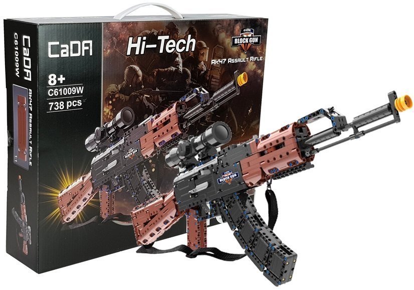Karabin AK47 z klocków do złożenia 738 elementów Luneta Karabin AK47 z klocków do złożenia 738 elementów Luneta