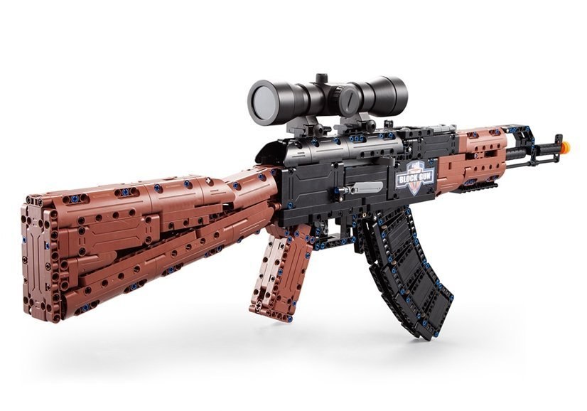 Karabin AK47 z klocków do złożenia 738 elementów Luneta Karabin AK47 z klocków do złożenia 738 elementów Luneta