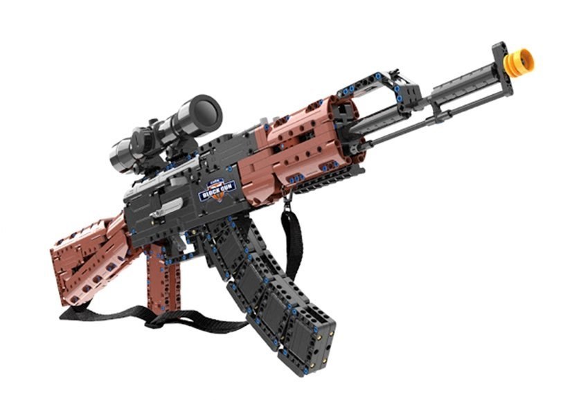 Karabin AK47 z klocków do złożenia 738 elementów Luneta Karabin AK47 z klocków do złożenia 738 elementów Luneta