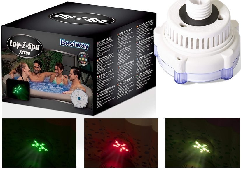 Lampka Basenowa Spa Jacuzzi Lay-Z-Spa LED 7 kolorów Bestway 60303 Lampka Basenowa Spa Jacuzzi Lay-Z-Spa LED 7 kolorów Bestway 60303