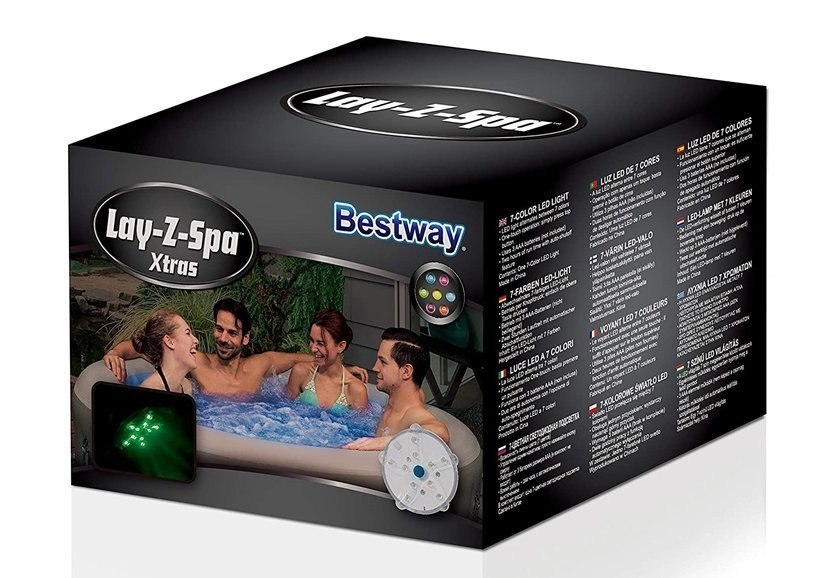 Lampka Basenowa Spa Jacuzzi Lay-Z-Spa LED 7 kolorów Bestway 60303 Lampka Basenowa Spa Jacuzzi Lay-Z-Spa LED 7 kolorów Bestway 60303