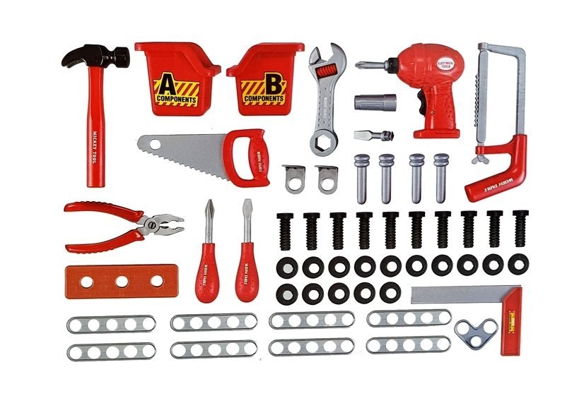 Zestaw Narzędzi Warsztat Wiertarka na Baterie 74 cm Zestaw Narzędzi Warsztat Wiertarka na Baterie 74 cm