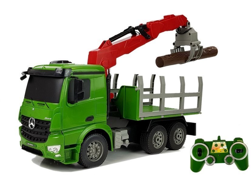 Samochód Mercedes-Benz Arocs 1:20 Zdalnie Sterowany Ciężarówka Dźwig do przewozu drewna 2.4G Samochód Mercedes-Benz Arocs 1:20 Zdalnie Sterowany Ciężarówka Dźwig do przewozu drewna 2.4G