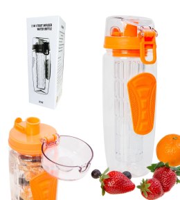Butelka na wodę z Wkładem na Owoce Pomarańczowa XL Butelka Z TRITANU