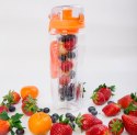 Butelka na wodę z Wkładem na Owoce Pomarańczowa XL Butelka Z TRITANU
