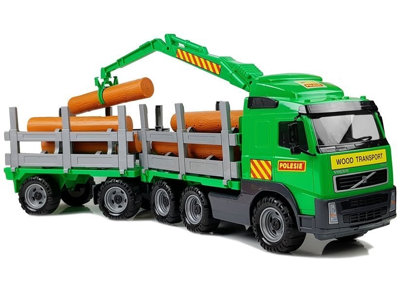 Ogromny Tir "Volvo" Samochód Przyczepa Bale Drewna 58348 Ogromny Tir "Volvo" Samochód Przyczepa Bale Drewna 58348