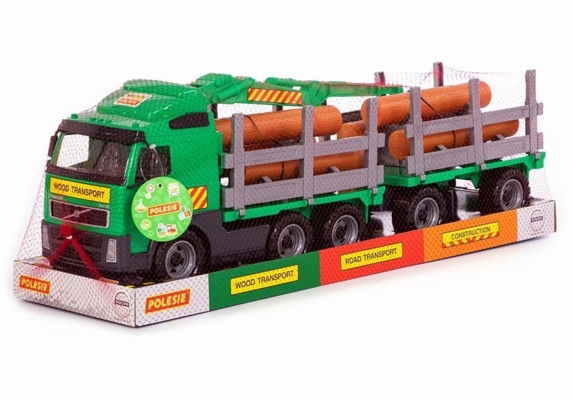 Ogromny Tir "Volvo" Samochód Przyczepa Bale Drewna 58348 Ogromny Tir "Volvo" Samochód Przyczepa Bale Drewna 58348