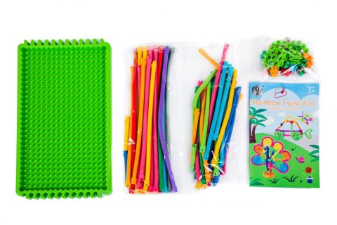 Gra Edukacyjna TĘCZOWE ZAKRĘCONE DRUCIKI 100EL DIY Gra Edukacyjna TĘCZOWE ZAKRĘCONE DRUCIKI 100EL DIY