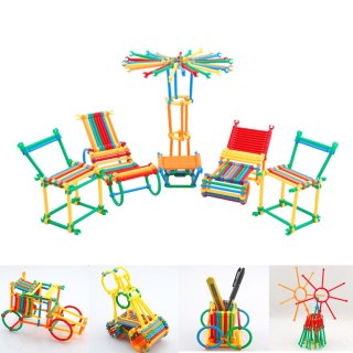 Klocki Przestrzenne SMART STICK patyczki 372el