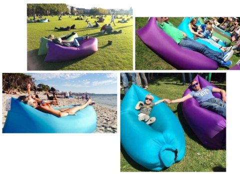 Lazy Bag SOFA materac LEŻAK na POWIETRZE czerwony Lazy Bag SOFA materac LEŻAK na POWIETRZE czerwony