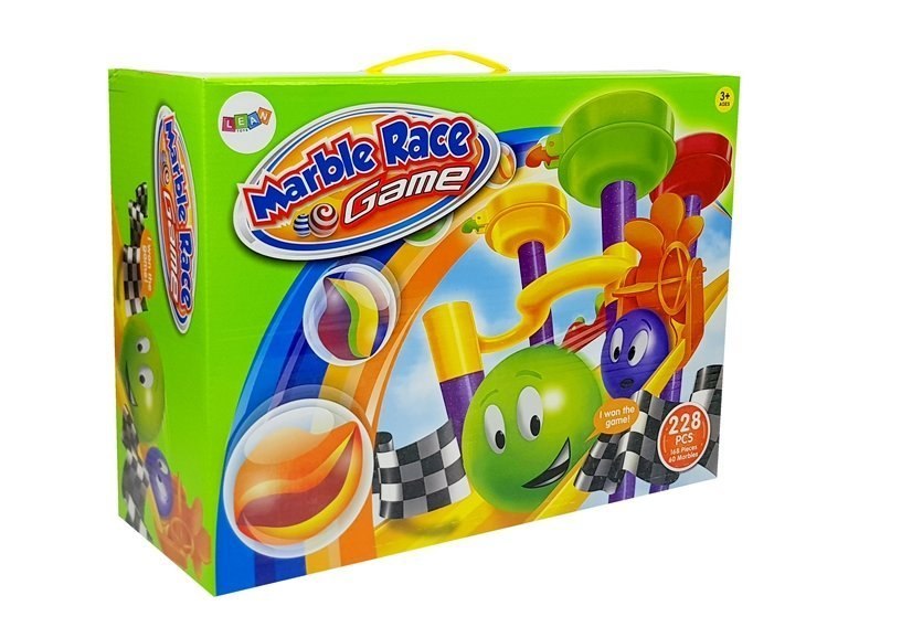 Tor Kulkowy Wyścigowy dla Kulek Gra Marble Race 228 elementów Tor Kulkowy Wyścigowy dla Kulek Gra Marble Race 228 elementów