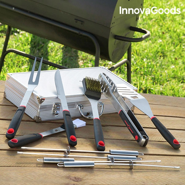 Zestaw Profesjonalnych Przyborów do Grilla InnovaGoods (11 części) Zestaw Profesjonalnych Przyborów do Grilla InnovaGoods (11 części)