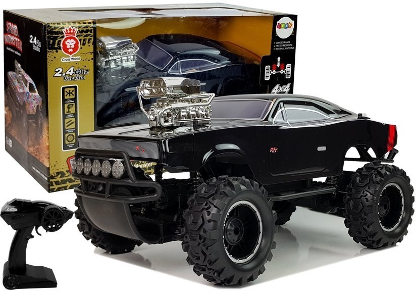 Auto Terenowe Zdalnie Sterowane 2.4G 4x4 Czarne Auto Terenowe Zdalnie Sterowane 2.4G 4x4 Czarne