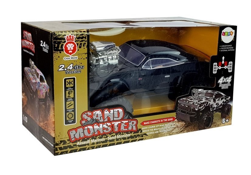 Auto Terenowe Zdalnie Sterowane 2.4G 4x4 Czarne Auto Terenowe Zdalnie Sterowane 2.4G 4x4 Czarne