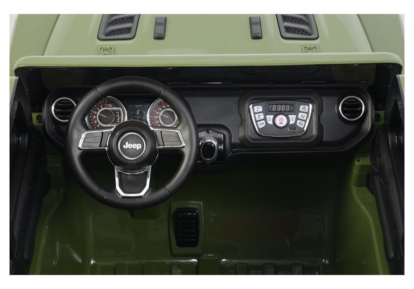 Samochód na akumulator Jeep 6768R zielony Samochód na akumulator Jeep 6768R zielony
