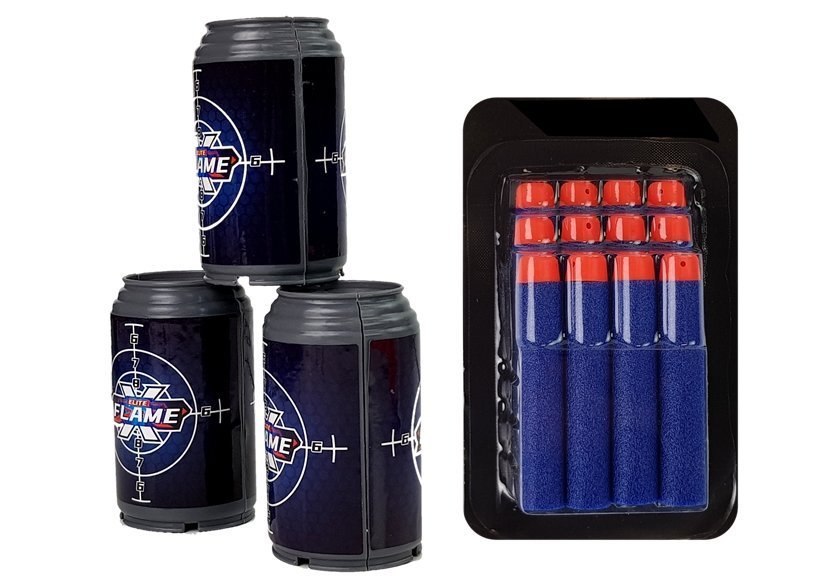 Karabin Pistolet Na Piankowe Strzałki Puszki Zasięg 18 m Niebieski Karabin Pistolet Na Piankowe Strzałki Puszki Zasięg 18 m Niebieski