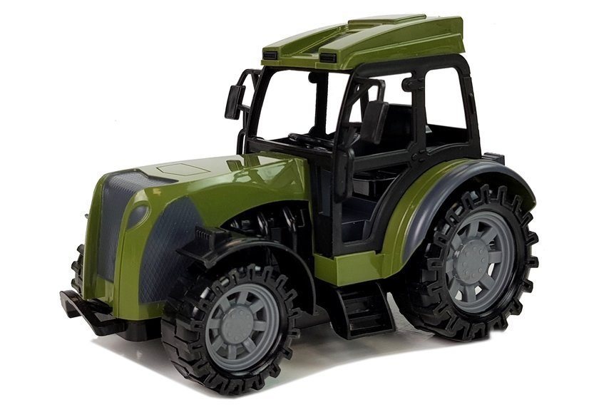 Zielony Traktor z Wysoką Przyczepą Figurka Konia Zdalnie Sterowany 2.4G Zielony Traktor z Wysoką Przyczepą Figurka Konia Zdalnie Sterowany 2.4G