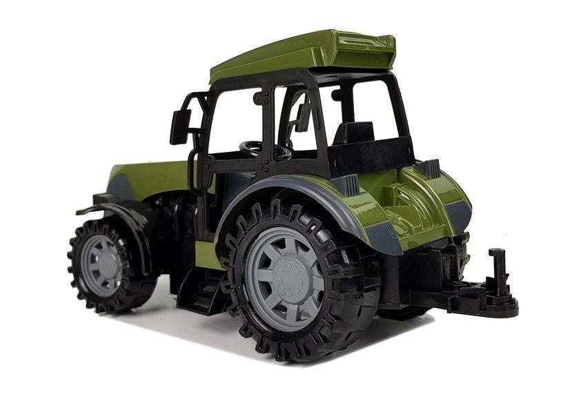 Zielony Traktor z Wysoką Przyczepą Figurka Konia Zdalnie Sterowany 2.4G Zielony Traktor z Wysoką Przyczepą Figurka Konia Zdalnie Sterowany 2.4G