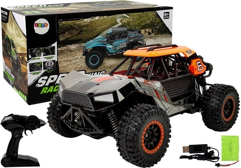 Auto Terenowe Off-road Zdalnie Sterowane 1:14 Pomarańczowo- Szary 2,4 Ghz Auto Terenowe Off-road Zdalnie Sterowane 1:14 Pomarańczowo- Szary 2,4 Ghz