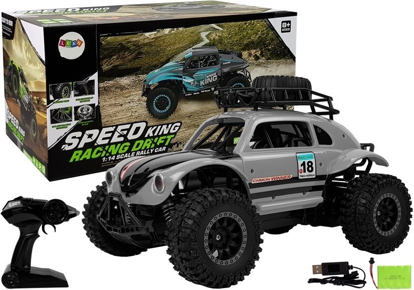Auto Terenowe Zdalnie Sterowane 1:14 Szary 25 km/h 2.4 Ghz Auto Terenowe Zdalnie Sterowane 1:14 Szary 25 km/h 2.4 Ghz