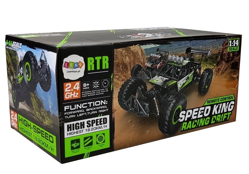 Auto Wyścigowe Off-Road Zdalnie Sterowane 1:14 Czerwone 20 km/h Auto Wyścigowe Off-Road Zdalnie Sterowane 1:14 Czerwone 20 km/h