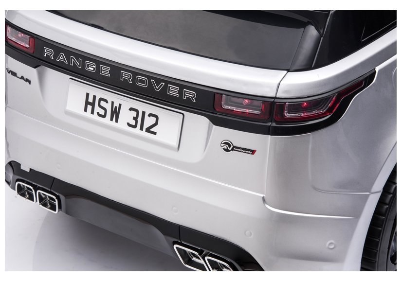 Auto na Akumulator Range Rover Srebrny Lakier Auto na Akumulator Range Rover Srebrny Lakier