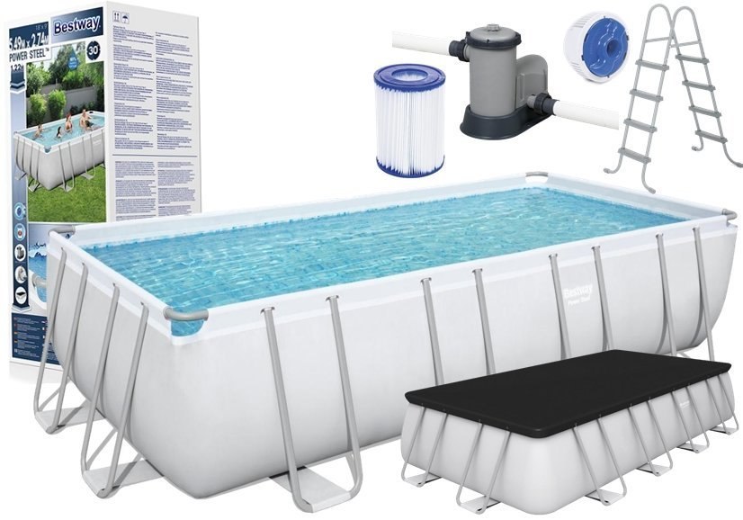 Basen Ogrodowy Stelażowy 549 x 274 x 122 cm Bestway 56465 Basen Ogrodowy Stelażowy 549 x 274 x 122 cm Bestway 56465