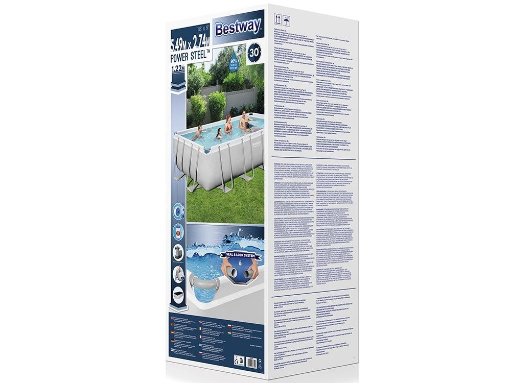 Basen Ogrodowy Stelażowy 549 x 274 x 122 cm Bestway 56465 Basen Ogrodowy Stelażowy 549 x 274 x 122 cm Bestway 56465